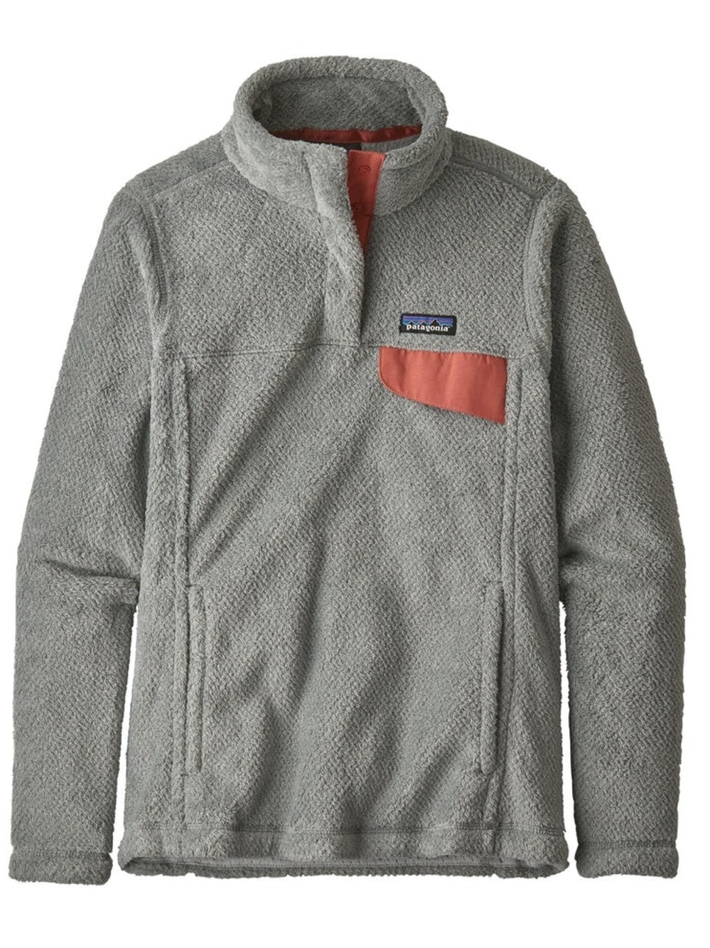 Patagonia Re-Tool Snap-T Fleece Pullover M Grey Coral Cozy Gorpcore Outdoor